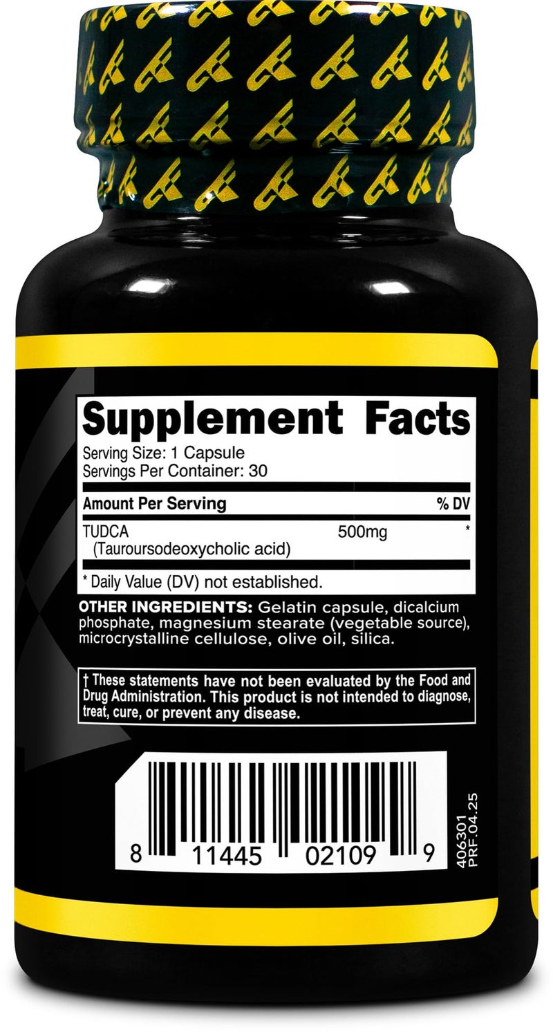 Primaforce TUDCA (Tauroursodeoxycholic Acid) 30 Servings, 500mg Tudca Per Serving | Premium Quality Bile Salts - Gluten Free, Non-GMO Supplement - Image 5