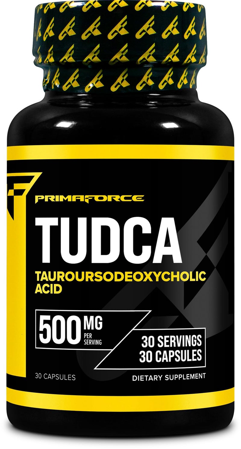 Primaforce TUDCA (Tauroursodeoxycholic Acid) 30 Servings, 500mg Tudca Per Serving | Premium Quality Bile Salts - Gluten Free, Non-GMO Supplement - Image 1