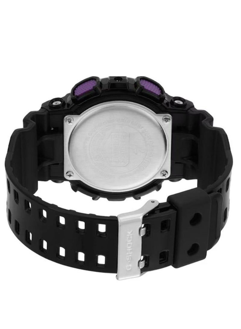 Casio G-Shock GA-110HC-1A Men's Watch - Black/Blue Hyper Color Series, Analog-Digital, Shock Resistant, Anti-Magnetic, Sports Watch - Image 4