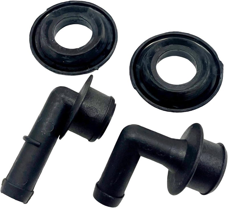 YCUPONE PCV CCV VENT VALVE ELBOW & GROMMET SET PCV CCV 2x Vent Valve Elbows and 2x Grommets 53013360AA Compatible with Grand Cherokee 4.0L 2000-2004 - Image 3