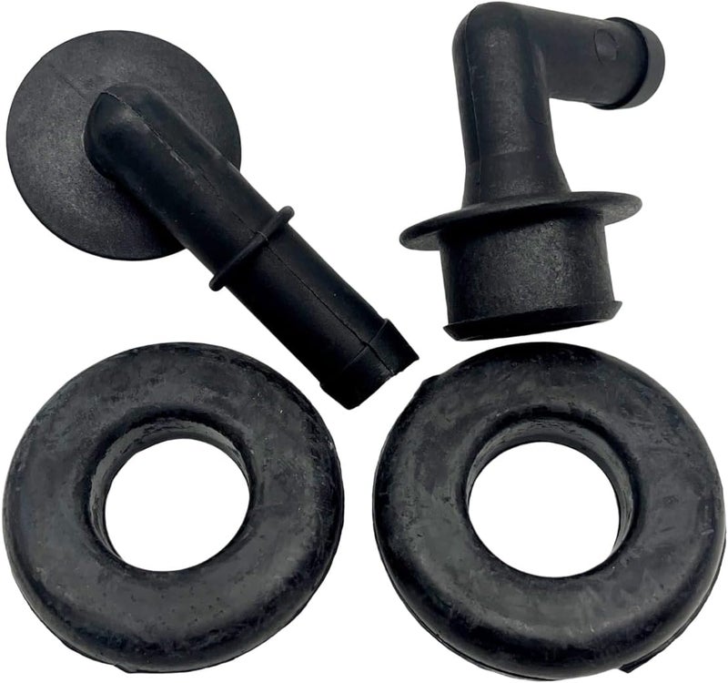 YCUPONE PCV CCV VENT VALVE ELBOW & GROMMET SET PCV CCV 2x Vent Valve Elbows and 2x Grommets 53013360AA Compatible with Grand Cherokee 4.0L 2000-2004 - Image 2