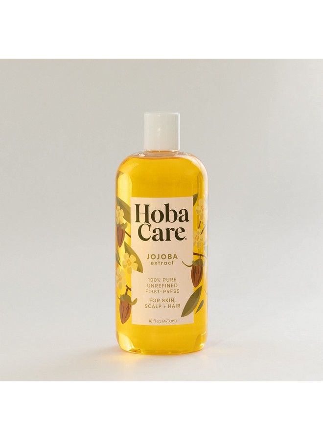 hobacare Jojoba Oil 100% Pure Jojoba Oil Unrefined Cold Pressed For Skin Scalp & Nails Moisturizing Body Oil For Dry Skin Natural Hair & Beard Oil For Men Women & Kids (16 Fl Oz / 473 Ml) - Image 3