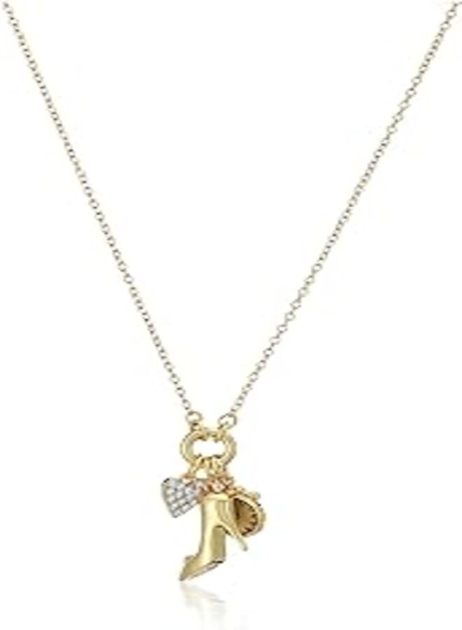 Disney Disney Princess Cinderella Gold Coloured Plated Charm Necklace NF00610YZWL-18, One size 