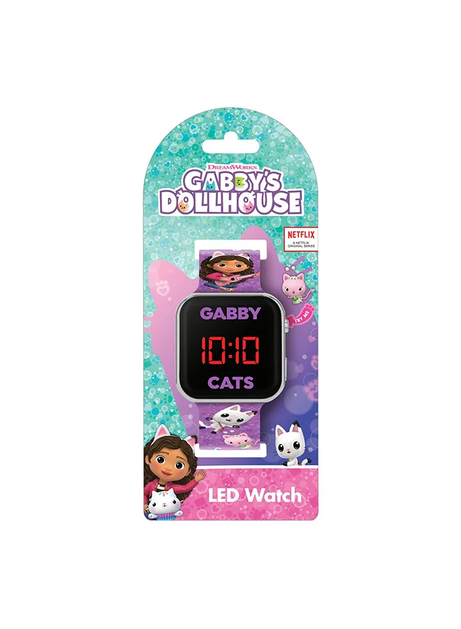 Disney Girls Digital Square Shape Plastic Wrist Watch - GAB4033ARG - 35 Millimeter
