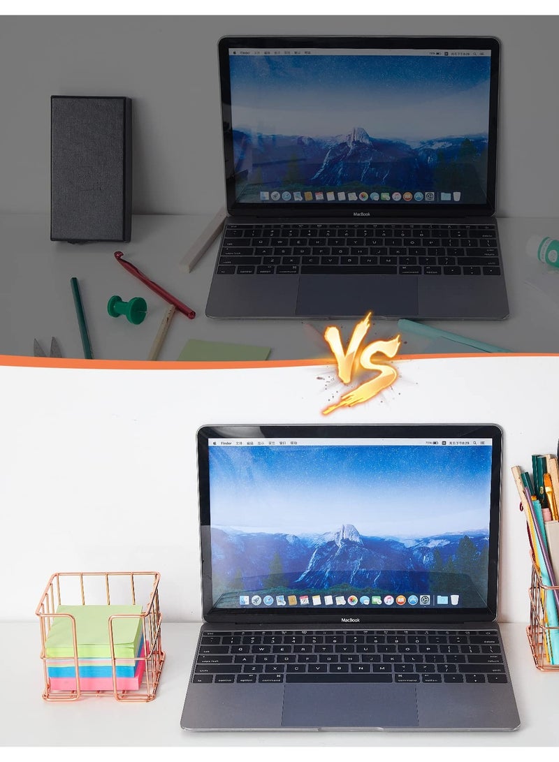 Excefore طقم حاملة ملاحظات لاصقة باللون الوردي الذهبي، موزع مكعب ملاحظات أنيق وحامل ملاحظات شبكي لتنظيم المكتب، مثالي للمنزل والمكتب واللوازم المدرسية - Image 4