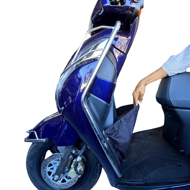 FIBERA Smart Compact Front Basket ONLY Compatible with TVS Jupiter 125cc Black Durable Polyester 10L Capacity - Image 1