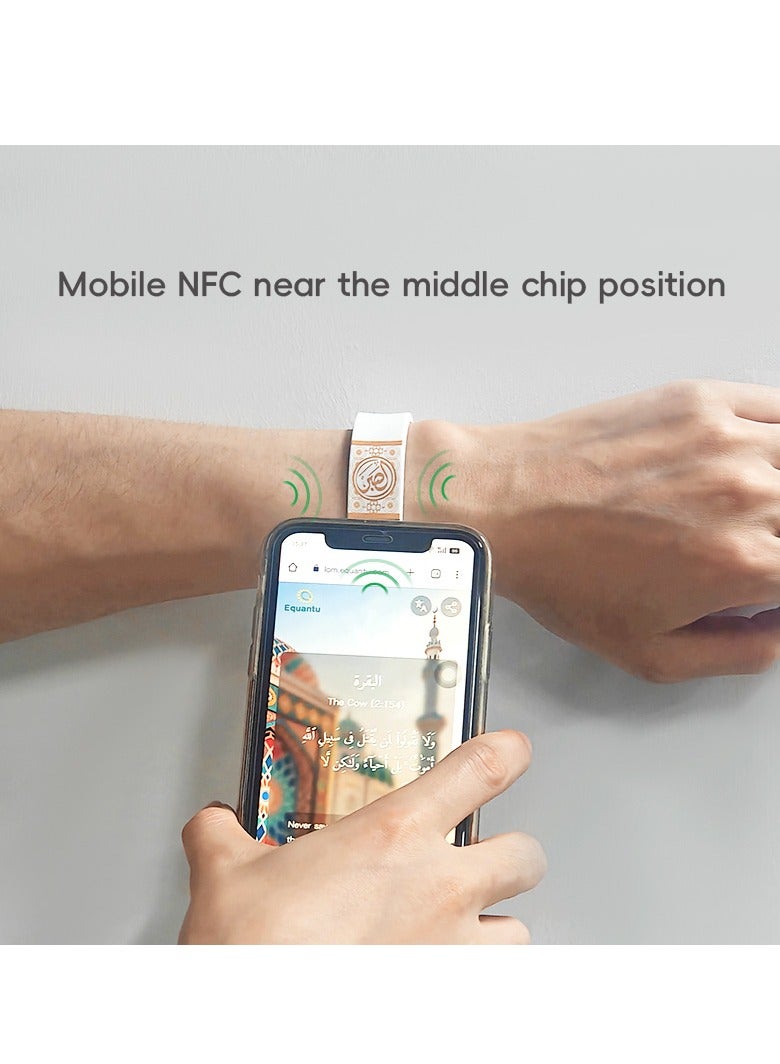 Equantu Equantu NFC Bracelet Convenient Quran Bracelet Eid Gifts for Men and Women (Thanksgiving version) - Image 2