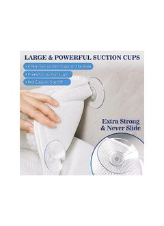 DMG TECH Bath Pillow Relaxing Bath Pillows For Tub Neck And Back Support Ergonomic Tub Pillow For Bath With 4D Air Mesh + 6 Strong Suction Cups Suitable For All Bathtub Hot Tub Jacuzzi Spas  - Image 2