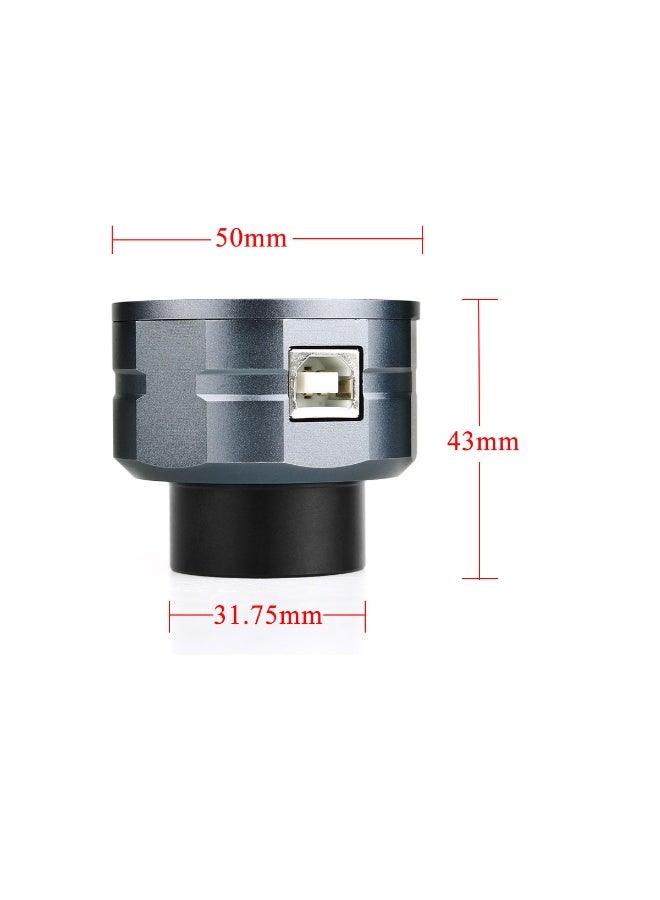 SVBONY 1.25-inch Astronomy Telescope Digital Eyepiece, 2MP USB Camera for Real-Time Viewing, Plug & Play, Low-Light Compensation, 2K 1920x1080 Video Recording at 30FPS, Aluminum Adapter, Ideal for Moon & Planet Observation  - Image 5