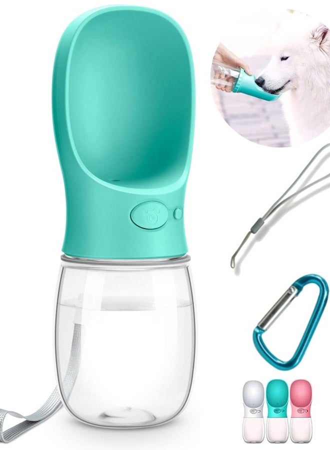 Deyace Dog Water Bottle, Leak Proof Portable Pet Water Bottles for Dogs, Puppy Water Dispenser with Drinking Feeder for Travel (Teal 12oz) - Image 1