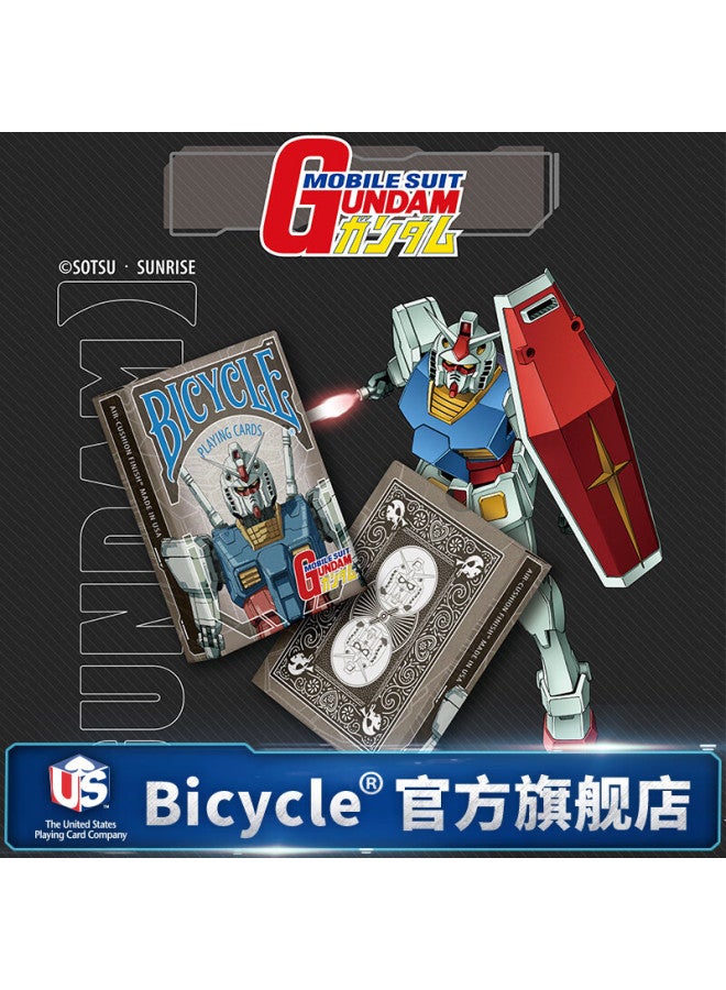 Bicycle Gundam Model Poker Hand Unicorn Assault Freedom Seed Card 1 Set - Image 2