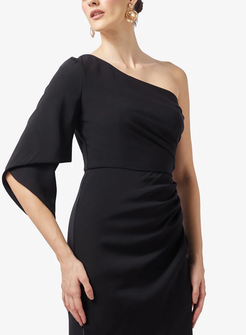 Namshi x  One Shoulder Draped Evening Gown for Women | Best Price UAE