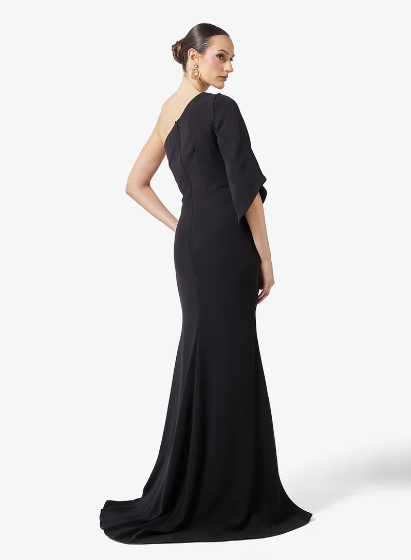 Namshi x  One Shoulder Draped Evening Gown for Women | Best Price UAE