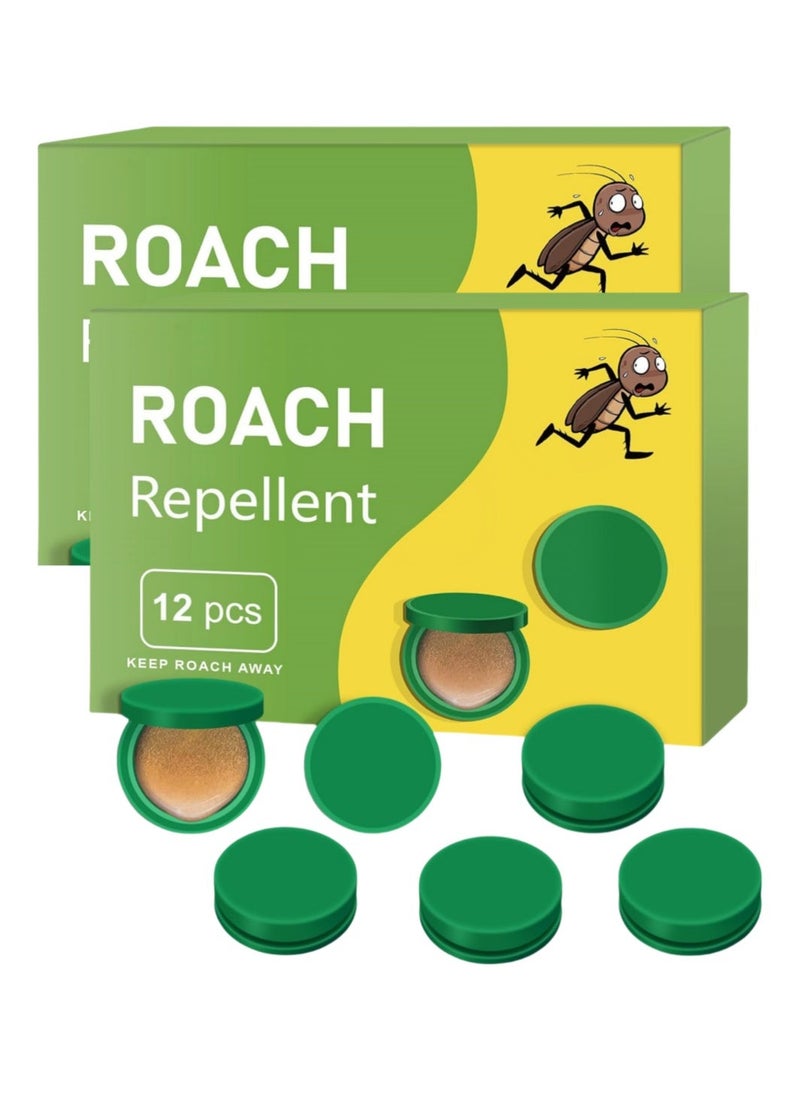 Generic NALACAL Roach Bait Stations, Natural Cockroach Repellent, Roach Traps Indoor/Outdoor Use, Roach Killer Indoor Infestation for Small & Large Roaches, Non-Toxic, Long Lasting Protection (24PCS)  - Image 1