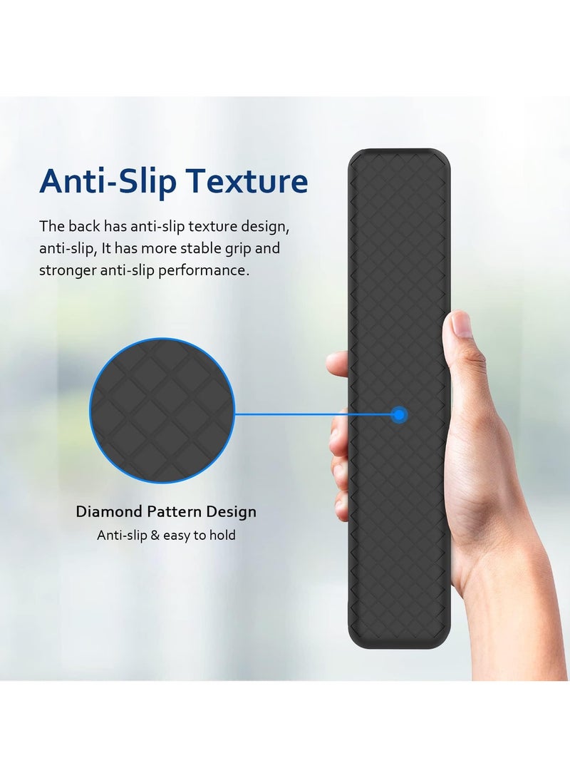 Protective Silicone Remote Case for Sony RMF-TX600U RMF TX600C RMF-TX500U RMF-TX500E RMF-TX600E Smart Voice Remote Cover (Black) - Image 4