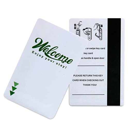 Gialer 250 Pack Hotel & Motel Key Cards Welcome Enjoy Your Stay Card Magnetic Strip Door Card(Green) - Image 5
