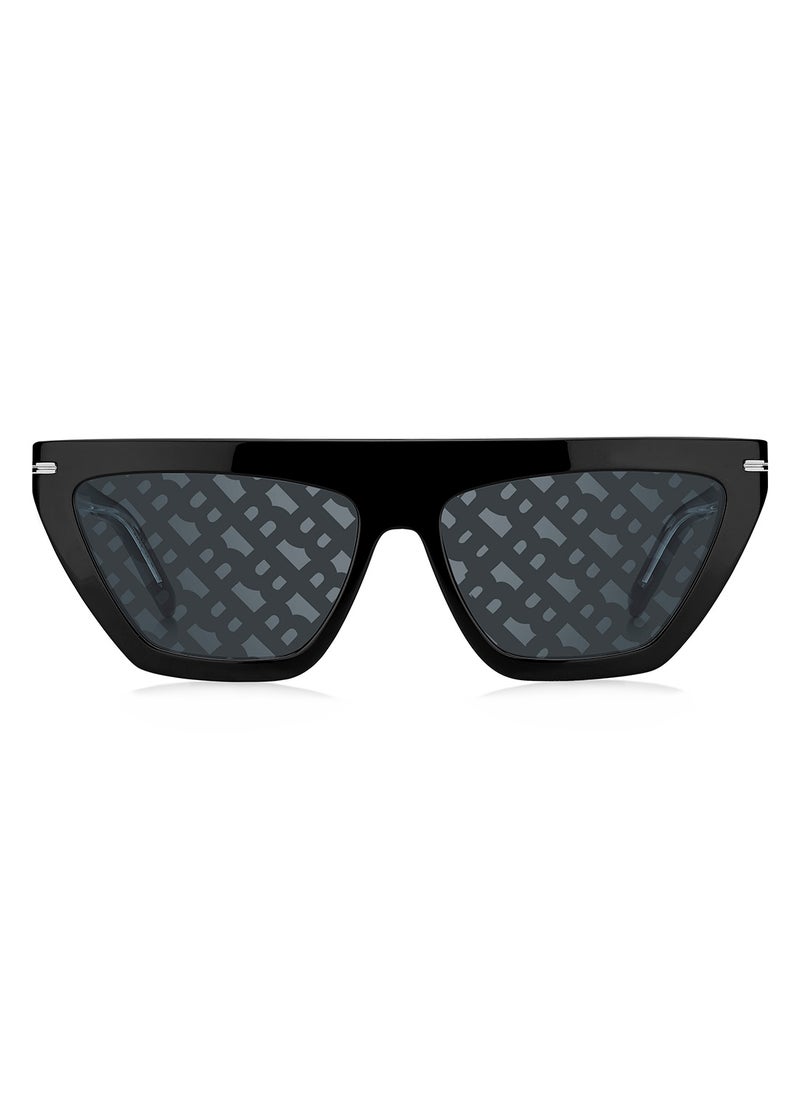 HUGO BOSS Women's UV Protection Rectangular Sunglasses - Boss 1609/S Black Millimeter - Lens Size: 58 Mm  - Image 3