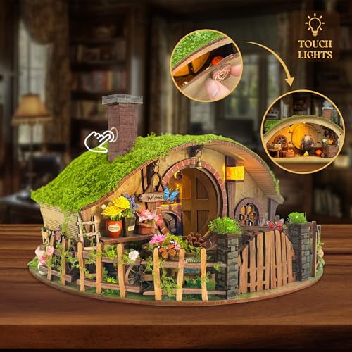 STRUCWOOD Miniature House Kit ForestThemed DIY Dollhouse Kit Blind Box Design StressRelief Craft 3D Wooden Puzzles for Adults The Magic Ring House SQ59 - Image 5