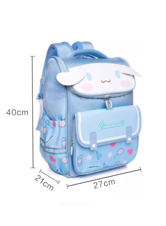Sanrio Cinnamoroll Kids School Backpack – Cute Blue Cartoon Design, Lightweight & Spacious - Image 2