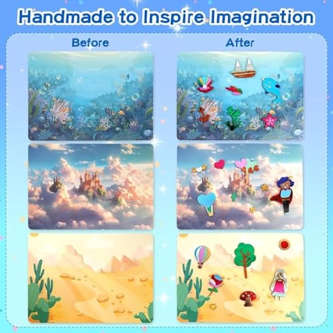 FOIL ART KIT FOR GIRLS AGE 4-8, DIY CRAFT SET WITH STICKERS AND TEMPLATES, NO-MESS ARTS AND CRAFTS GIFT FOR KIDS BIRTHDAY, TRAVEL ACTIVITY TOY FOR GIRLS AND BOYS - Image 3