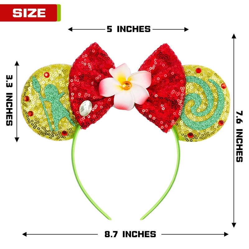 MADO Floral Mouse Ears Headband for Women, Girls, and Boys - Image 3