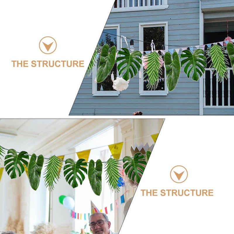 Colorful Paper String Flags for Summer Party Wall Hanging Decoration Banner - Image 4