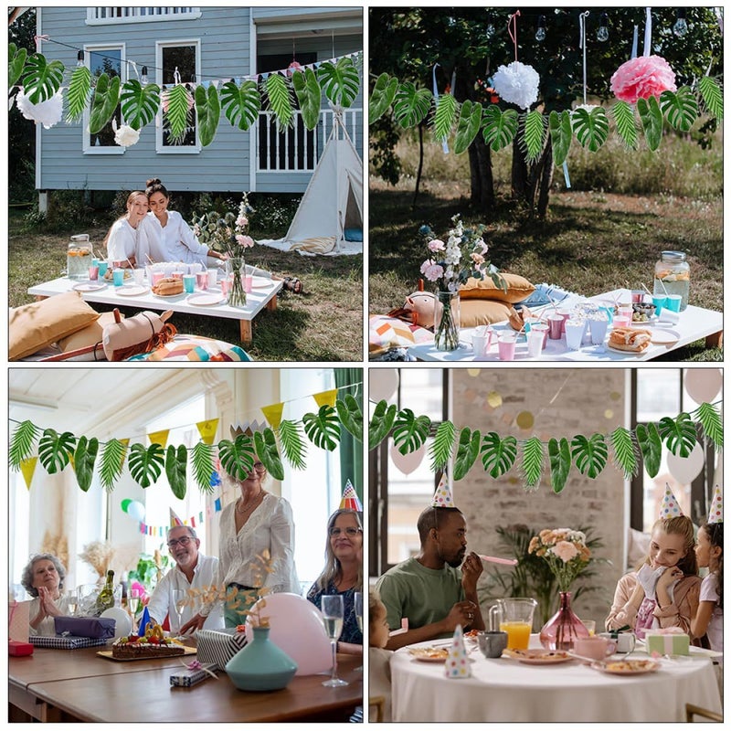 Colorful Paper String Flags for Summer Party Wall Hanging Decoration Banner - Image 3