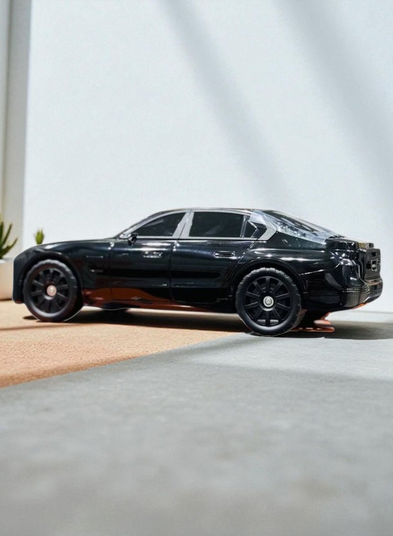 مكبر صوت علي شكل سيارة VF-701 بلوتوث لاسلكي محمول للمكتب و غرف النوم و للالعاب يدعم USB وMicro SD وراديو اف ام وصوت AUX (اسود)