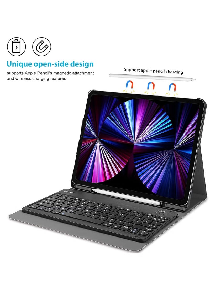 ELTRAZONE Keyboard Case for iPad 10.2 9th Gen 2021, 8th Gen 2020, 7th Gen 2019 – Wireless Magnetically Detachable Keyboard, Stand Folio Case, Auto Sleep/Wake Feature, Full Protection - Image 4