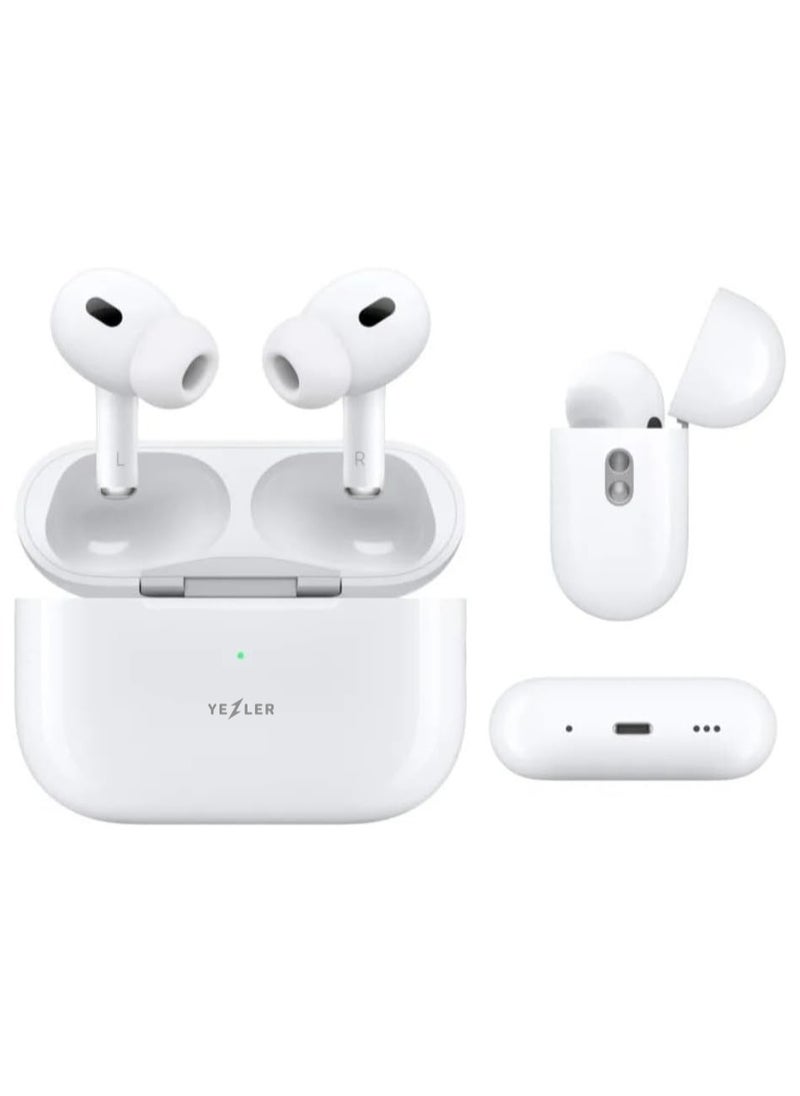 Yezler Branded High-Fidelity Sound Bluetooth Earphone Pro - Noise Cancelling Headset, Strong Bass, Smart Connection, Original Design, Comfortable Fit, 150mAh Charging Case, 5-6 Hours Continuous Use, 60 Days Standby, 1-Hour Fast Charging  - Image 1
