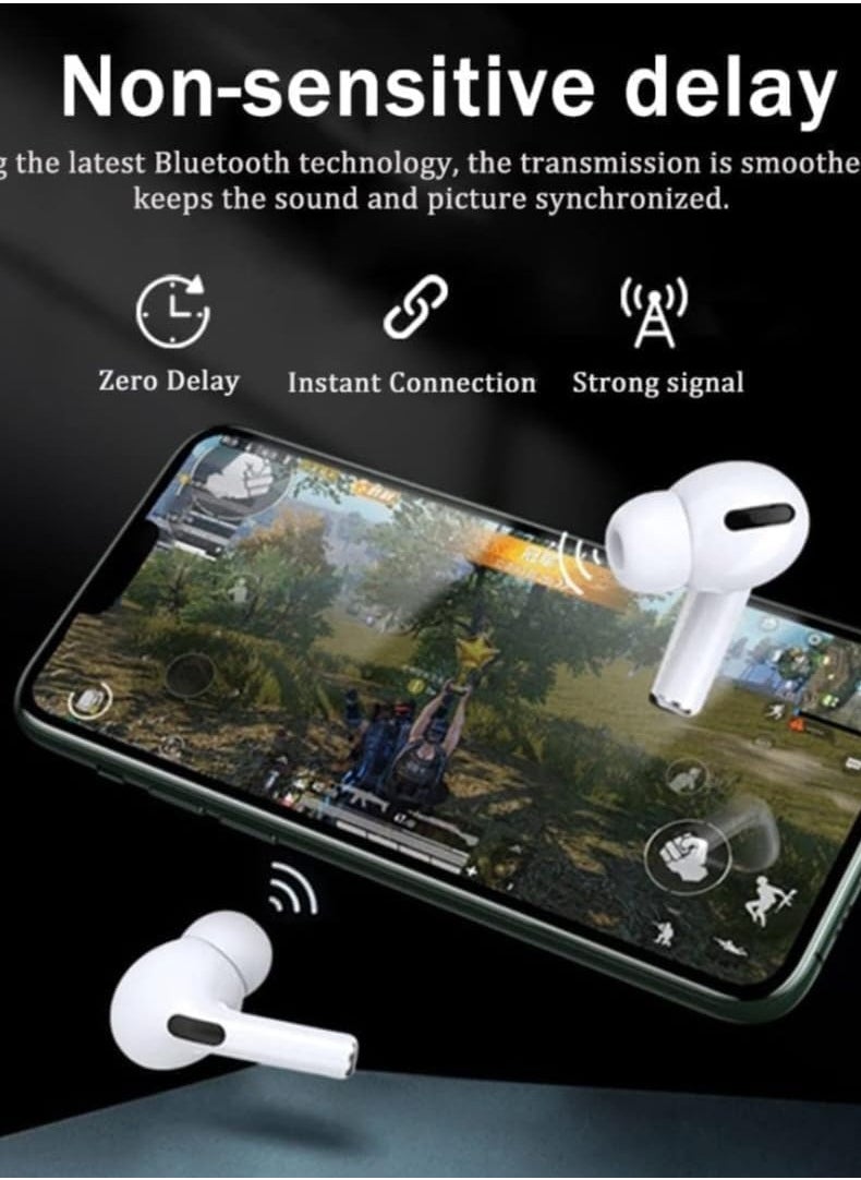 Yezler Branded High-Fidelity Sound Bluetooth Earphone Pro - Noise Cancelling Headset, Strong Bass, Smart Connection, Original Design, Comfortable Fit, 150mAh Charging Case, 5-6 Hours Continuous Use, 60 Days Standby, 1-Hour Fast Charging  - Image 5