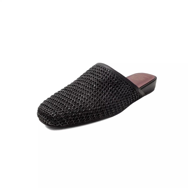 Soft Sheepskin French-Style Woven Sandals for Women - Elegant Closed-Toe Summer  Slippers