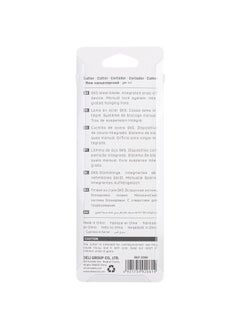 Deli Deli Cutter Knife - 8 Snap-Off SK5 Steel Blades, Assorted, E2061  - Image 4