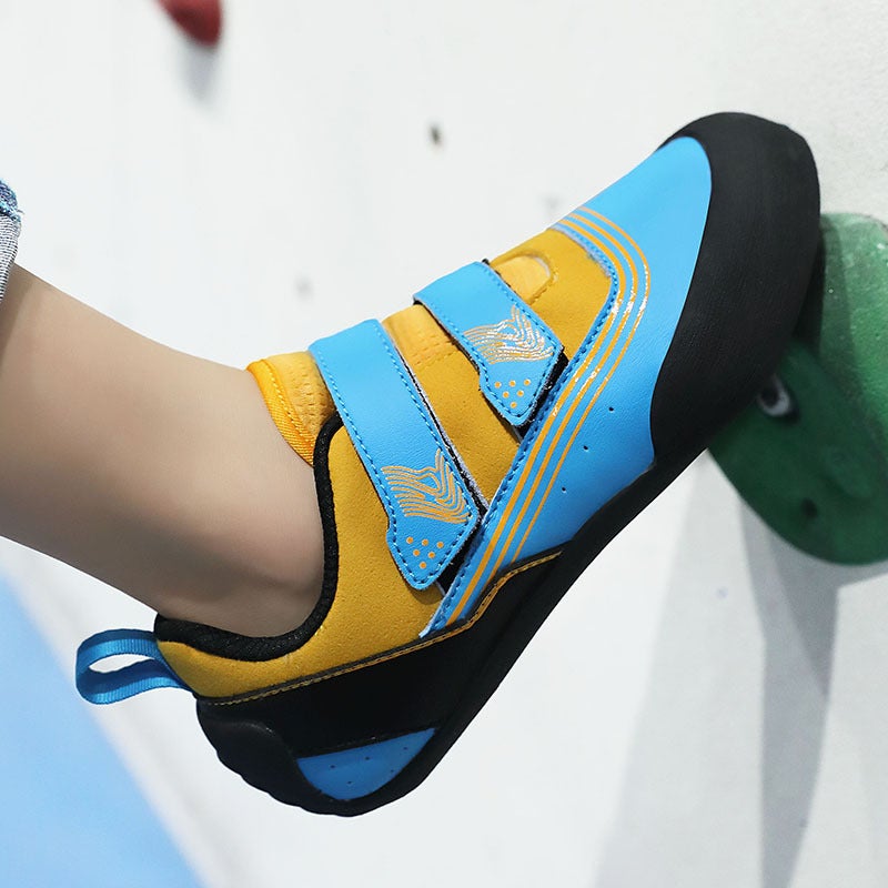 Rock climbing shoes Children's men's and women's bouldering shoes outdoor school Velcro entry indoor training shoes Sports Climbing Speed - Image 2