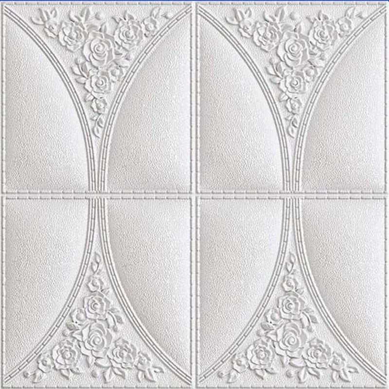 HAXED ورق حائط ثلاثي الأبعاد مقاوم للماء ذاتي اللصق بتصميم طوب من PVC للحوائط، الحجم: 70 × 70 سم، عبوة من 5 - Image 1