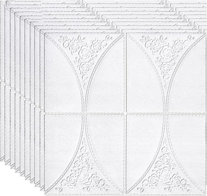 HAXED ورق حائط ثلاثي الأبعاد مقاوم للماء ذاتي اللصق بتصميم طوب من PVC للحوائط، الحجم: 70 × 70 سم، عبوة من 5 - Image 2