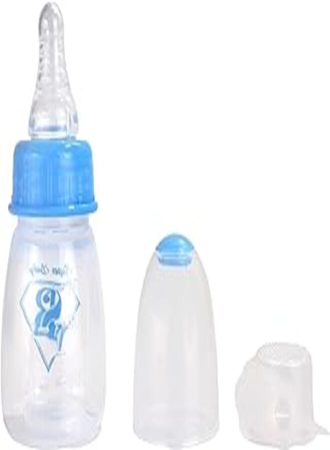 super baby Super Baby Feeding Bottle BPA Free For Boys-Baby Blue-75ml