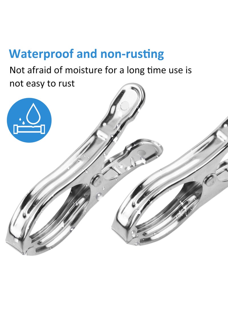 8-Piece Stainless Steel Clothes Clips, Rust-Proof Laundry and Towel Pegs for Outdoor Use, Heavy Duty for Sheets, Blankets, and Thick Clothes - pzsku/ZCD37F50E81982CB0C432Z/45/_/1728899425/e7521b99-ff67-475f-b337-fcdfc74378dc