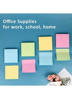 CHU DAI 3 Pads Sticky Notes, Self-Sticky Note Pads Multi Colors, School Supplies Office Products, Writing Memo for Holiday Shop, Teacher Appreciation Xmas Gift and Daily Life Organization  - Image 4