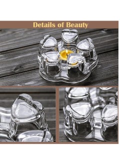 MARK STORE Crystal Clear Glass Teapot Warmer with Stable Holder for Tealight Stand, Ideal for Teapot Sizes Ranging from 400ml to 1200ml  - Image 2
