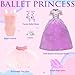 HONLAELLA 24 Pcs Doll Clothes Accessories 8 Set Clothes Including Party Gown Chill Suits Casual Outfits Sport Wear Ballet Dresses for Doll with 8 Shoes 8 Accessories for 115 Inch Girl Dolls Storytelling Set - Image 4
