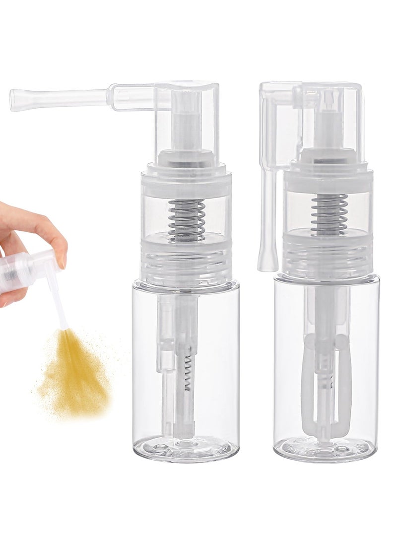 SUNSAR 2Pcs Empty Powder Spray Bottle, Cake Glitter Spray Bottle, Makeup Powder Spray Bottle, Barber Spray Bottle, Dry Powder Spray Bottle for Cakes Craft Scrapbooking Cardmaking  - Image 1
