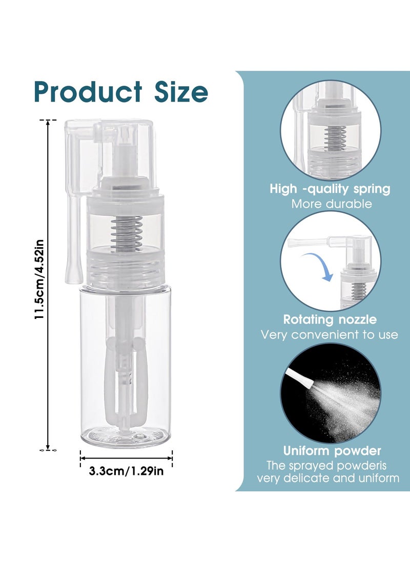 SUNSAR 2Pcs Empty Powder Spray Bottle, Cake Glitter Spray Bottle, Makeup Powder Spray Bottle, Barber Spray Bottle, Dry Powder Spray Bottle for Cakes Craft Scrapbooking Cardmaking  - Image 2