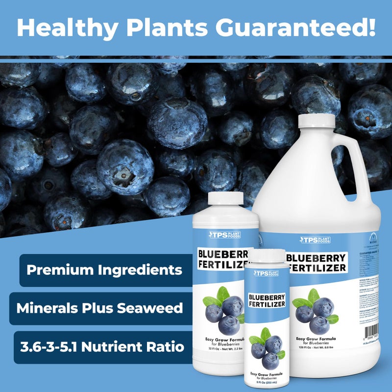 TPS NUTRIENTS Blueberry Fertilizer â€“ Liquid Fertilizer for Blueberry Bushes & Acid-Loving Plants, 1 Gallon - Image 2
