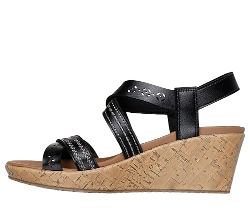 SKECHERS أحذية سكيشرز النسائية كالي بيفرلي - توهج رقيق، أسود، 5 م - Image 2