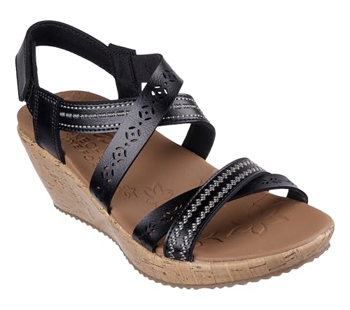 SKECHERS أحذية سكيشرز النسائية كالي بيفرلي - توهج رقيق، أسود، 5 م - Image 3