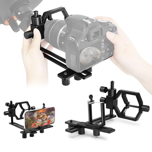 Astromania Deluxe Metal Telescope Mount Phone & Camera Universal Adapter - for Telescopes, Binoculars, Monoculars, Spotting Scopes, Microscopes Fits Almost All Smartphones and Cameras on Market - Image 1