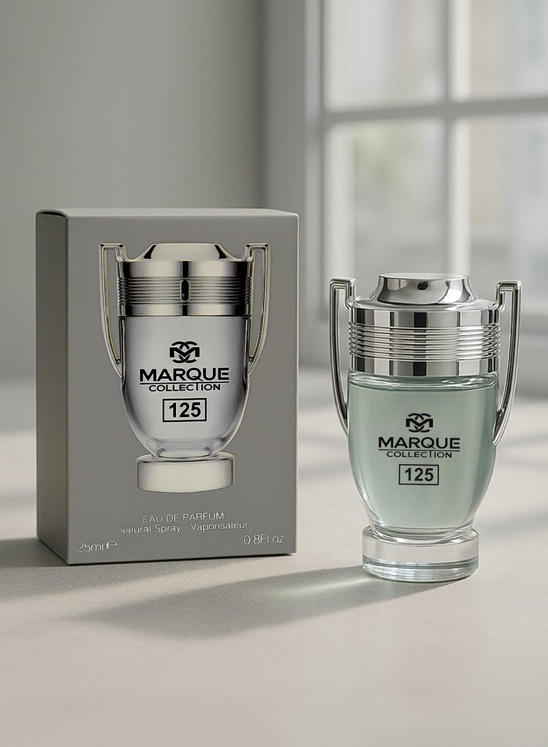 MARQUE COLLECTION Aquatic Perfume for Men – Marque Collection No. 125 | Fresh & Long Lasting Aquatic Perfume for Men | 25ml Eau de Parfum - Image 1
