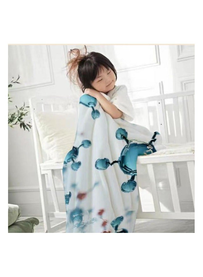 general Flannel thin blanket (warm and comfortable, suitable for sleep, gaming, dust removal and sandproof) 150cm*200cm - 618 - Image 1