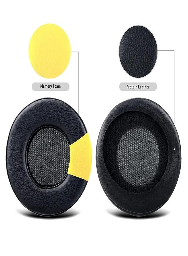 Enegg وسادات أذن بديلة لسماعات Skullcandy Crusher Wireless Crusher Evo Crusher ANC Hesh 2.0 1.0، وسائد أذن من الفوم الناعم، غطاء كوب، جلد بروتين، وسادات أذن، سوداء - Image 3